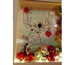 Stickdatei - Rentier Doodle